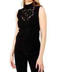 FRANK LYMAN - High Neck Sleeveless Top - Lyst