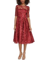 Eliza J - Illusion Long Cocktail And Party Dress - Lyst