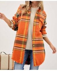 Davi & Dani - Curvy Girl Multi Plaid Jacket - Lyst