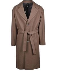 Hevò - Mid-Length Wool-Blend Coat - Lyst