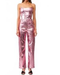 SOFIA The Label - Gaia Leather Corset Top - Lyst