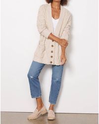Free People - Montana Cable Cardi - Lyst