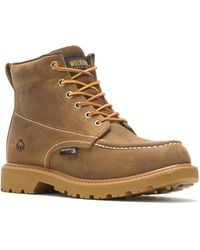 Wolverine - Floorhand W230025 Tan 6" Waterproof Moc Toe Work Boots Zap2354 - Lyst