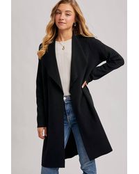 Bluivy - Modern Open Front Longline Cardigan - Lyst
