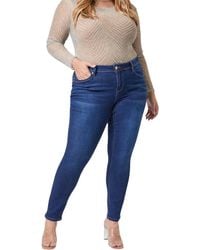 YMI - Junior Plus Wannabettabutt Mid-Rise Skinny Jean - Lyst
