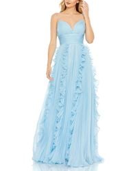 Mac Duggal - Chiffon Pleated Evening Dress - Lyst