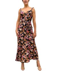 Sam Edelman - Floral Print Long Maxi Dress - Lyst