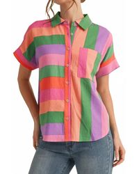 Jodifil - Striped Button Up Top - Lyst