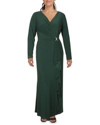 Lauren by Ralph Lauren - Plus Knit Embellished Evening Dress - Lyst