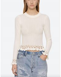 Sea - Abbie Knit Long Sleeve Top - Lyst