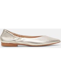 Dolce Vita - Nadav Ballet Flats Platinum Metallic Leather - Lyst