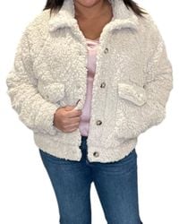 Saltwater Luxe - Sherpa Button Up Jacket - Lyst