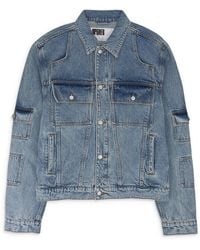 Sp5der - Denim V3 Field Jacket - Lyst