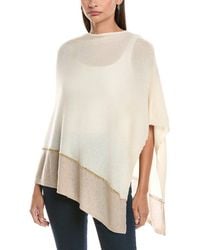 Forte - Cashmere Lurex Stripe Cashmere Poncho - Lyst