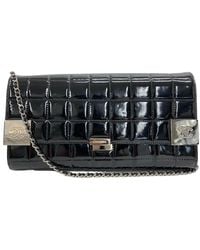 Chanel - Chocolate Bar Patent Leather Shoulder Bag (pre-owned) - Lyst