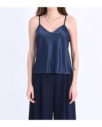 Molly Bracken - Satin Camisole With Lace - Lyst