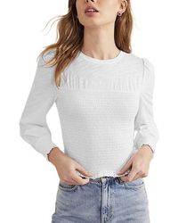 Boden - Smocked Bodice Cotton Top - Lyst