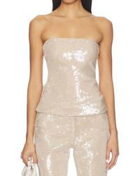 OW Collection - Sequin Tube Top - Lyst