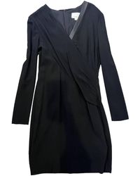 Nicole Miller - 's Long Sleeve Midi Dress In Black - Lyst