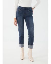 Fdj - Pull-On Straight Ankle Jean - Lyst
