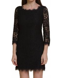 Fate - Gwyneth Fitted Lace Mini Dress - Lyst