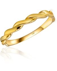 MAX + STONE - 14K Rope Twist Stackable Ring - Lyst