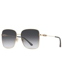 Jimmy Choo - Sunglasses Rectangle Full Rim, Frame And Gradient Lens Hester/S02M29O - Lyst