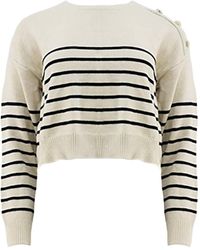 Apricot - Stripe Crop Jumper - Lyst