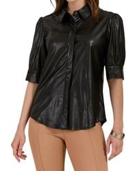tyler boe - Alice Vegan Leather Shirt - Lyst