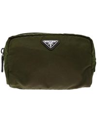 Prada - Saffiano Synthetic Clutch Bag (pre-owned) - Lyst