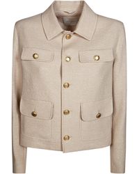 Circolo 1901 - Cropped Jacket Bistretch - Lyst
