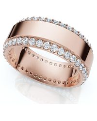 Pompeii3 - 1Ct Diamond Wedding Ring 8Mm 14K Polished Band Lab Grown Size: 9.5 - Lyst