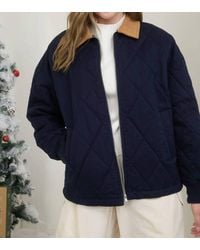 Blu Pepper - Corduroy Collar Barn Jacket - Lyst