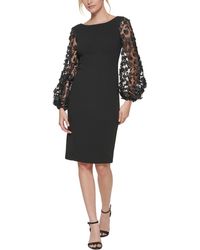 Eliza J - Balloon Sleeves Sheath Cocktail And Party Dress - Lyst