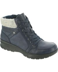 Easy Street - Glover Faux Leather Ankle Hiking Boots - Lyst