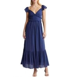 LoveShackFancy - Katina Smocked Ruffle Maxi Dress - Lyst