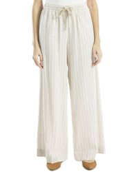 Max Studio - Drawstring Linen-Blend Pant - Lyst