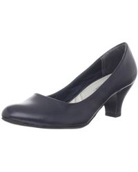 Easy Street - Fabulous Faux Leather Round Toe Pumps - Lyst