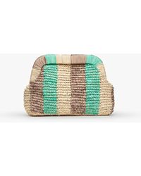 Kayu - Beverly Knitted Straw Clutch Bag - Lyst