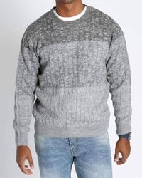 Jachs New York - Cable Knit Crewneck Sweater - Lyst