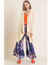 Fashnzfab - Soft Knit Long Sleeve Open Front Cardigan - Lyst