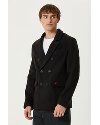 Pcfg - Wool & Cashmere Blend Double Breasted Coat - Lyst