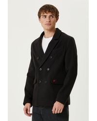 Pcfg - Wool & Cashmere Blend Double Breasted Coat - Lyst