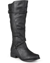 Journee Collection - Collection Extra Wide Calf Harley Boot - Lyst
