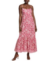 1.STATE - Linen-Blend Maxi Dress - Lyst