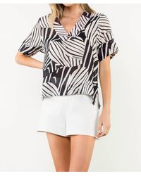 Thml - Zebra Stripe Top - Lyst