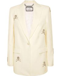 Philipp Plein - Blazer Boyfriend Fit Skull Strass - Lyst