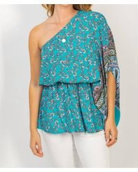 White Birch - Off Shoulder Floral Print Top - Lyst