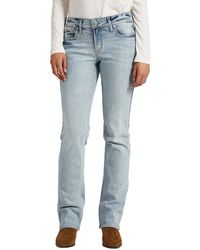 Silver Jeans Co. - Elyse Curvy Fit Slim Bootcut Jeans - Lyst