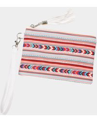 Fashnzfab - Aztec Patterned Wristlet Pouch Bag - Lyst
